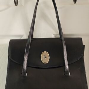 DIOR Vintage Black Leather Handbag